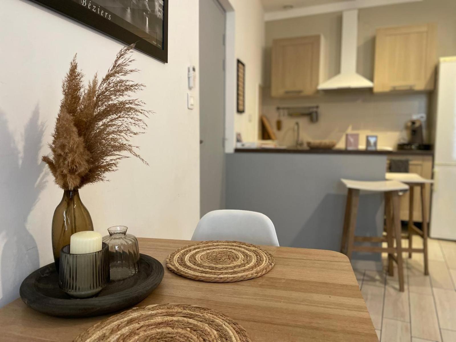 Joli Appartement Hypercentre T2, Classe Meuble De Tourisme 3 Avec Parking Gratuit Beziers Exterior photo